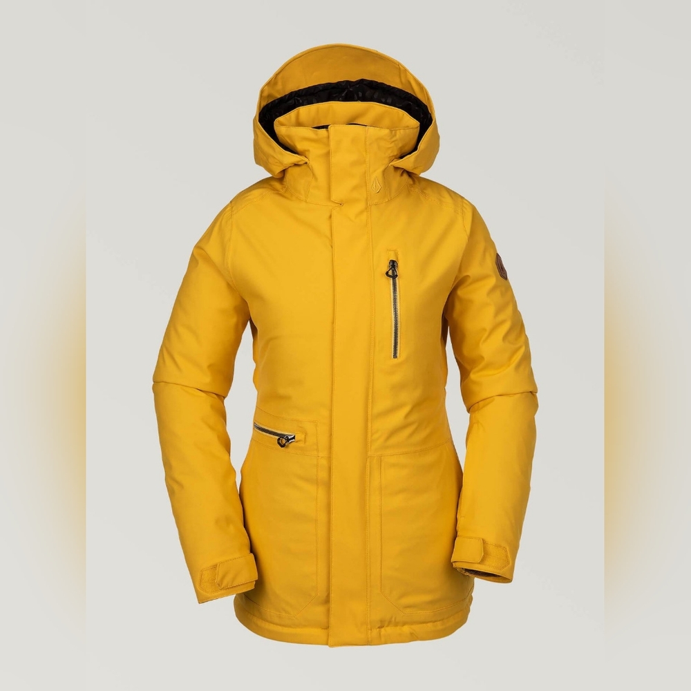 Volcom Shelter 3d Stretch Gold Yellow Snowboard Ski Parka Jacket